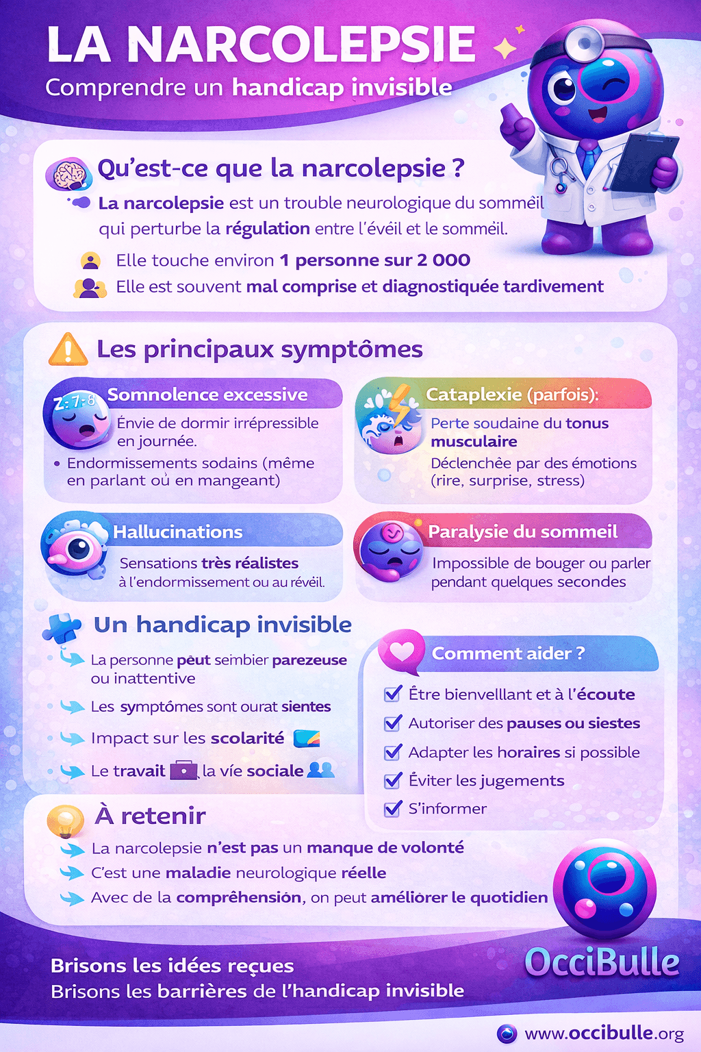 Occibulle et les handicaps invisibles 