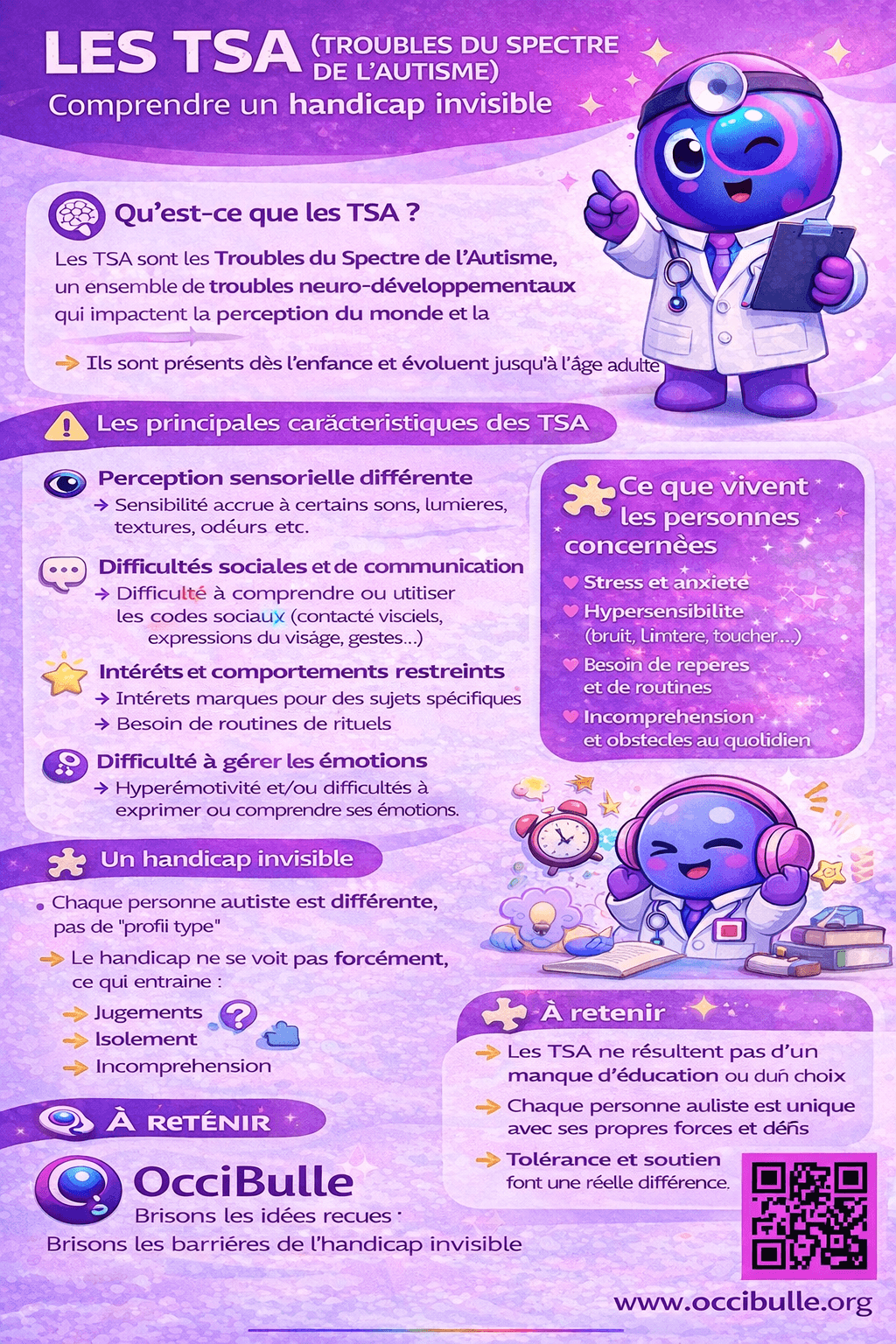 Occibulle et les handicaps invisible