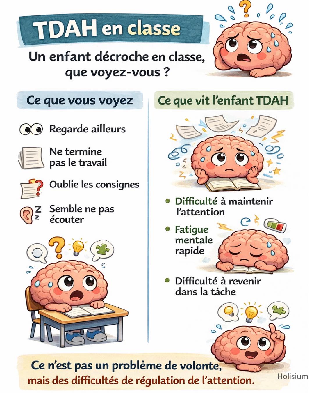 Les TDAH à l'école